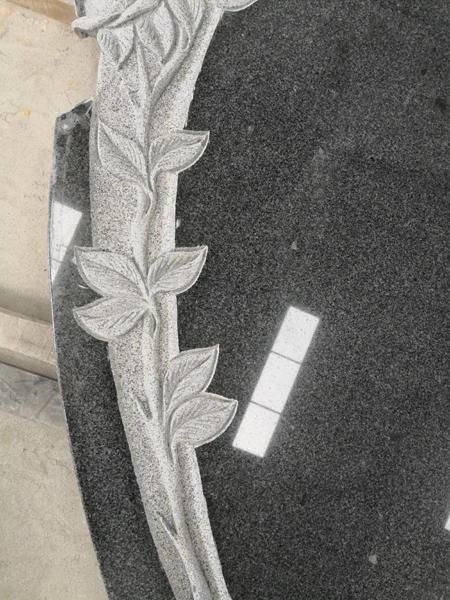 Fast Delivery Quality Assurance G654 Padang Dark Black Granite Tombstone/Monument