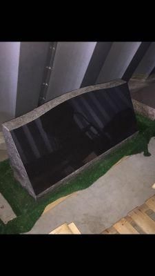 Shanxi Black Slant Grave Marker, Black Basalt Grave Marker