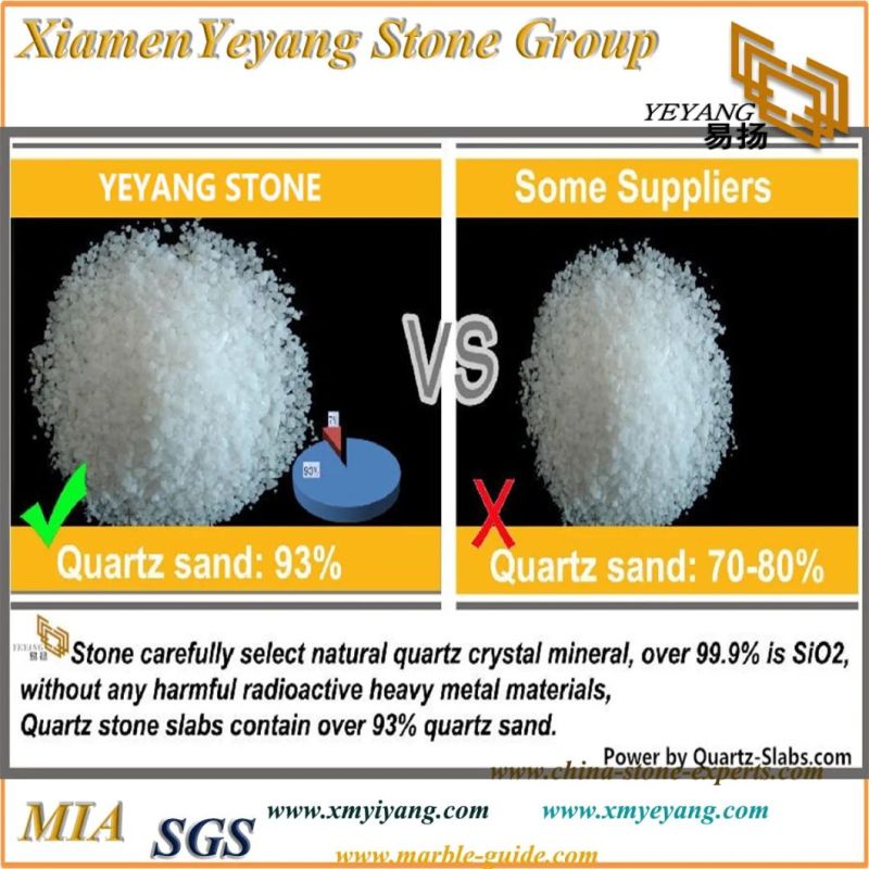 Artificial Stone Calacatta Quartz for Kitchen/Banthroom/Countertop/Workbench/Vanity/Table Top