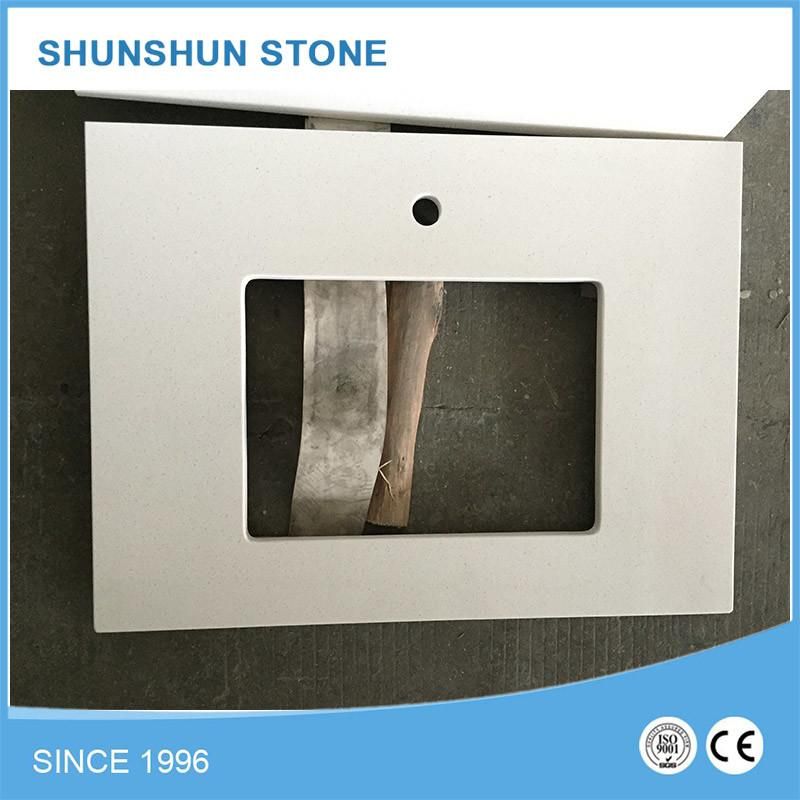Cheap Kitchen White Star Quartz Stone Countertop
