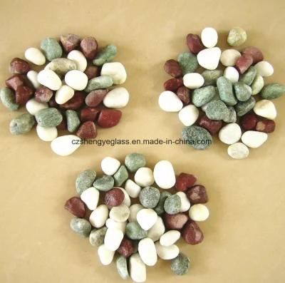 Mixed Color Natural Cobble, River Stone, Quartz Garden Pebble Stone