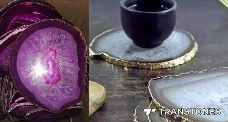 Translucent High Quality Natural Agate Stone Slab for Solid Surface Table Top
