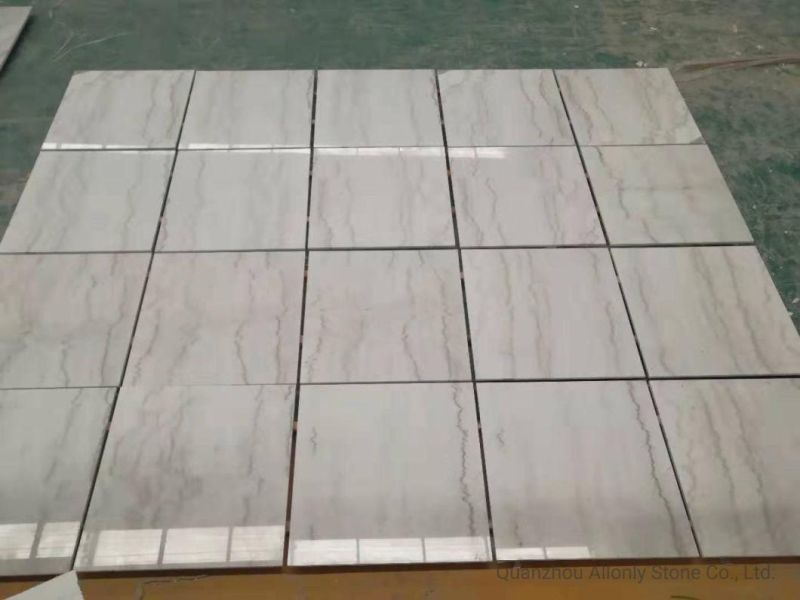 Wholesale Polished Cheap China Landscape White Marble Stone for Wall and Flooring Tile