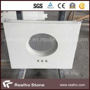 White Artificial Quartz Stone for Bathroom Vanity Tops