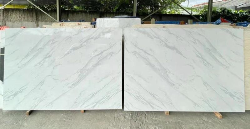Calacatta Volakas White Artificial Marble Quartz for Countertops and Wall
