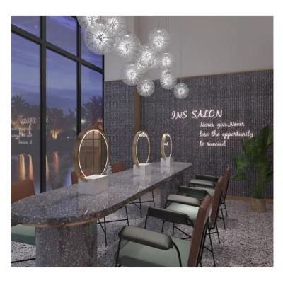 Fashionable Cement Terrazzo Artificial Stone for Interior Decoration Grey Floor Tile
