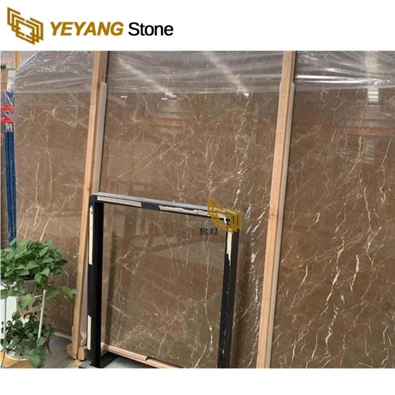 China Kozo Brown Marble Cut-to Size Slabs for Table/Bathroom/Countertops/Kitchen Top
