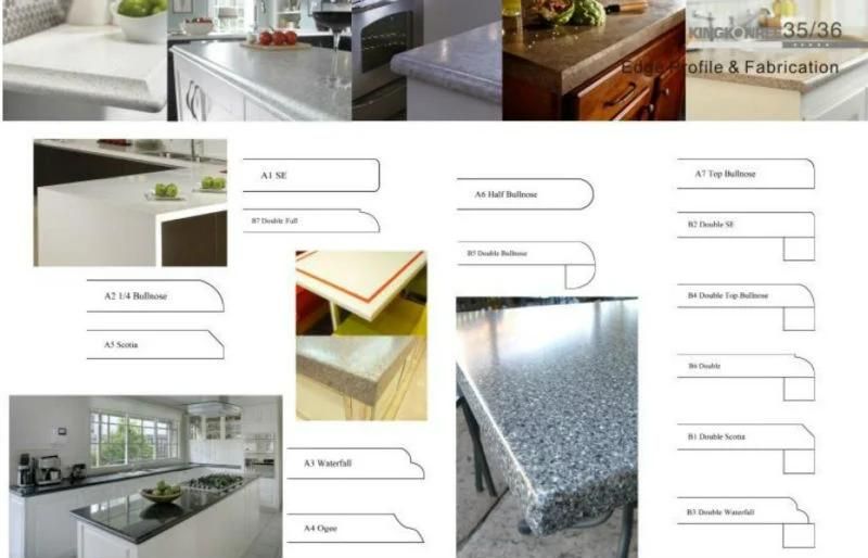 Sparkle Artificial Marble Stone Kitchen Quartz Stone Countertops
