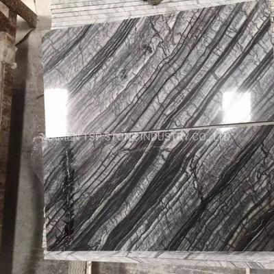Antique Wood Tree Black Marble Tiles (Kenya Black marble)