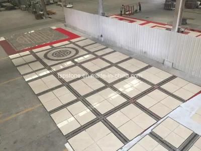 Water Jet Ottoman Beige Marble Tile for Flooring