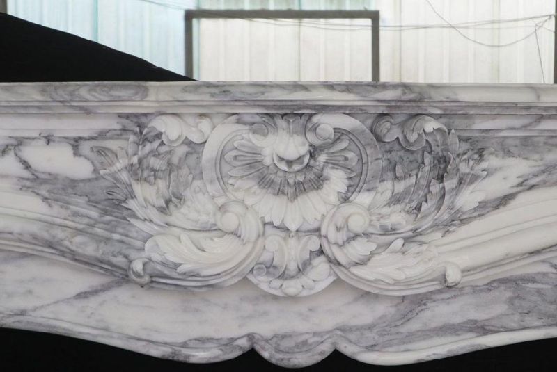 Stone Fireplace Surround Carving Marble Fireplace for Home Decoration