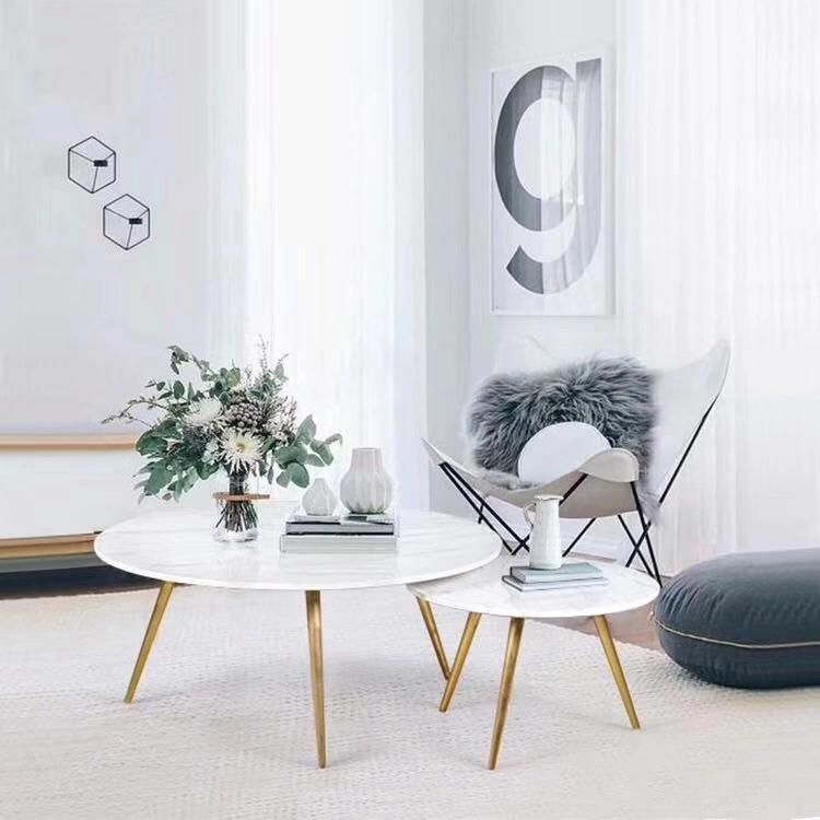 Quartz Marble Looking Marble Dining Tabletops for Living Room
