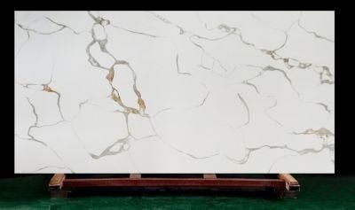Factory Customized Artificial Quartz Calacatta Island Quartz Slabs Quartz Stone Slab Hot Sale