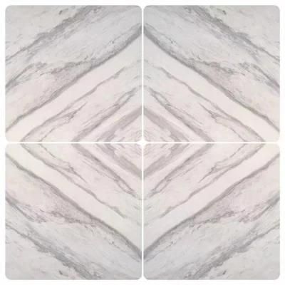 Bookmatch White Marble Look Porcelain Slab for Interior Design