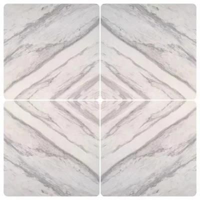 Bookmatch White Marble Look Porcelain Slab for Interior Design