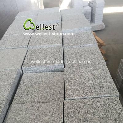 20X20cm Light Grey Granite Bush Hammered Driveway Paving Stone