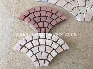 Natural Light Grey/Dark Grey/Black/Red Granite/Basalt/Tumbled Cobblestone/Cube Stone/Flagstone/Pavers/Paving Stone on Mesh