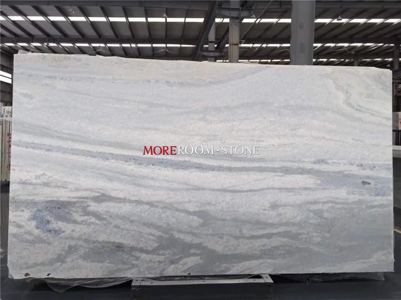 Hot Sale Star Hotel Apartments Choices Blue Ice Crystal Jade Marble Stone for Wall Floor Countertops