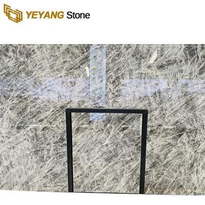 Artificial Natural Silver Fox Grey Marble for Kitchen/Bathroom