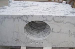 White Marble Stone Counter Top Bathroom Vanity Top