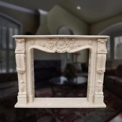 French Style Marble Fireplace