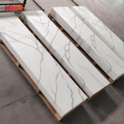 White Countertops Vanity Tops Carrara Quartz Color in Solid Surface Stone