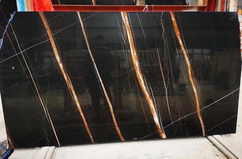 Sahara Noir Marble Slab for Floor/Wall/Countertop/Table Top