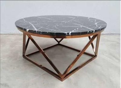 Modern Design Nero Marquina Marble Natural Stone Table for Dining/Sofa Coffee/Side Table