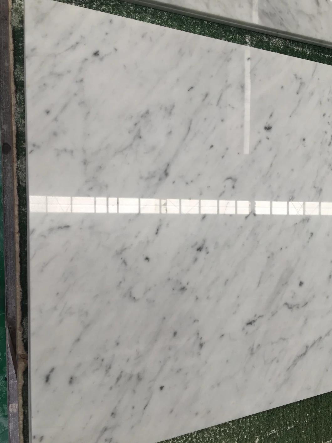 White Natural Bianco Cararra White Marble Tiles