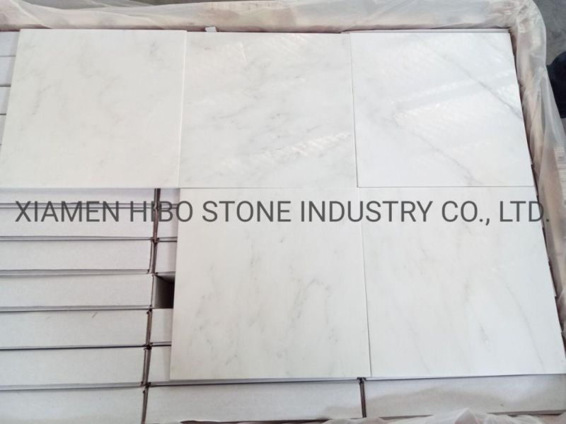 Top a Quality Oriental White/Asian Carrara/China Staturio/Bianco Carrara/Calacatta Gold Marble Floor and Wall Tile