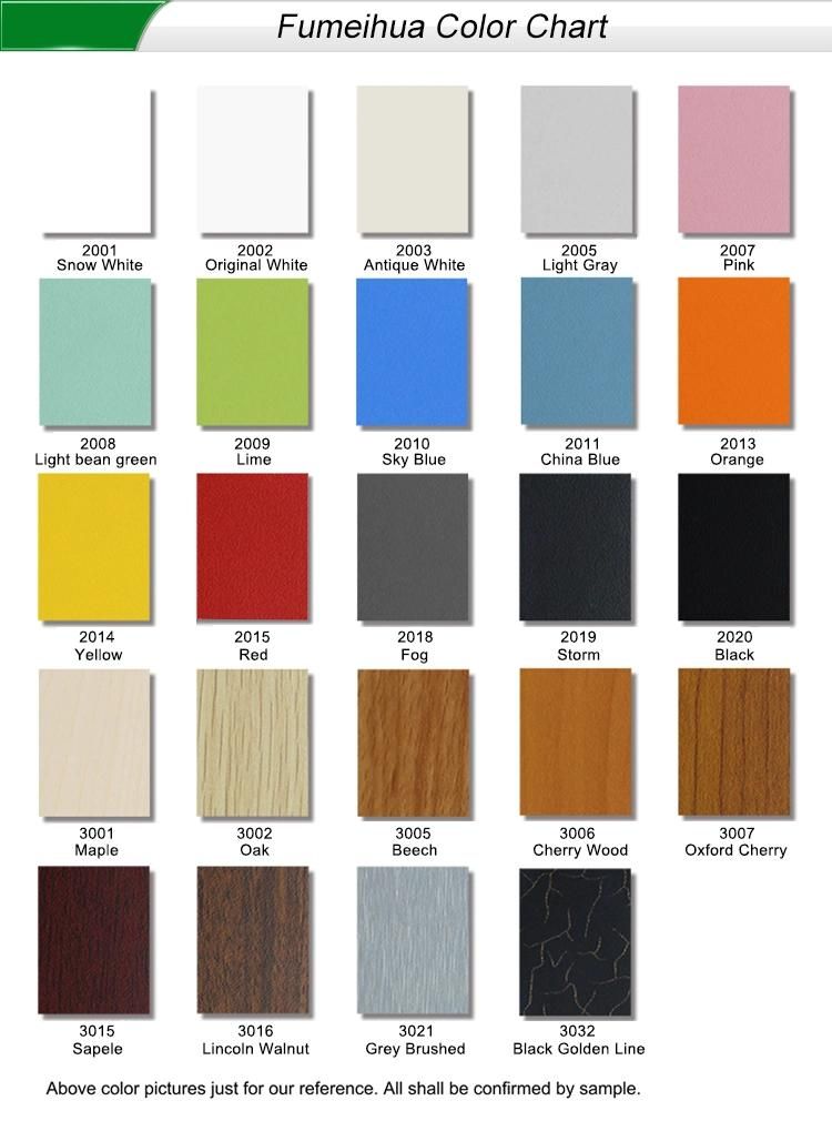 Fumeihua HPL Compact Laminate Table Top/Waterproof Table Top/White Table Top
