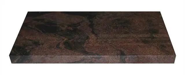 Canadian Style Flush Red Granite Memorial Stone