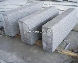 Flamed Light Grey Granite Kerbstone for Road