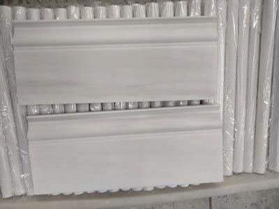 Hot Selling Top Quality Italian Carrara White Calacatta Gold Polished Capital/Crown/Base/Pencil Marble Trim Molding