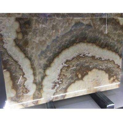 Luxurious Beautiful Natural Grey Viens Onyx for Flooring Tile and Background