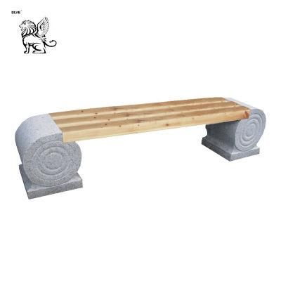 Excellent Work Hand-Carving Landscaping Furniture Garden Stone Bench Mbg-24