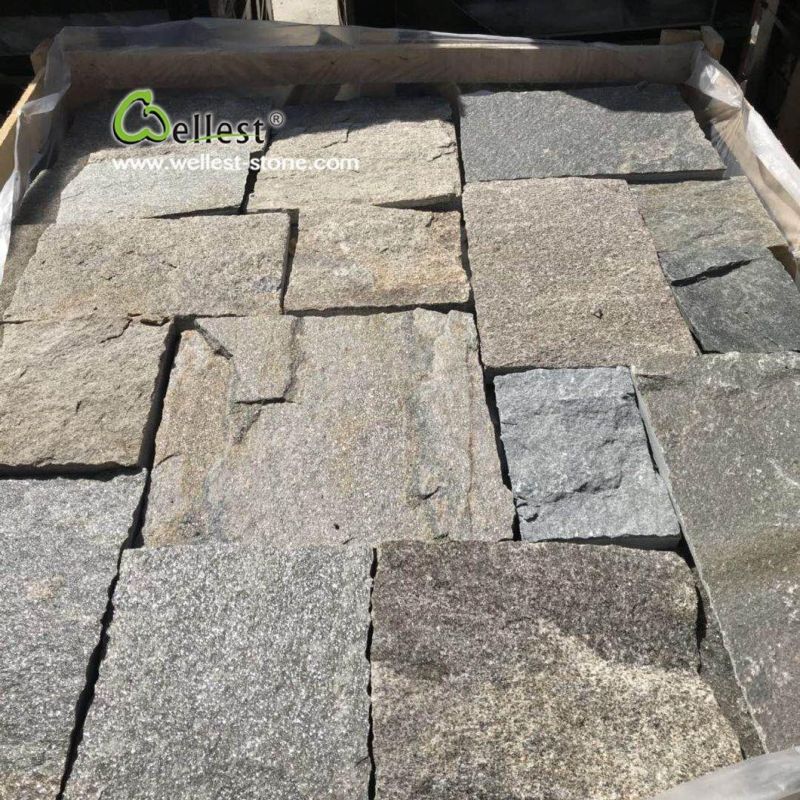 Pink Quartzite Loose Stone Strip Ashlar Pattern for Outside Wall Cladding
