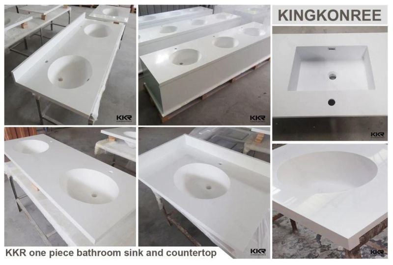 Custom Solid Surface Marble Countertop Acrylic Stone Vanity Top