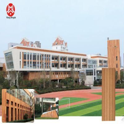 Natural Groove Surface Yellow Red Gray Curtain Wall Rain Curtain Facade Ceramic Plate Used for Building Materials