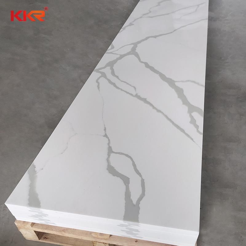 Carrara Marble Solid Surface Stone Kitchen Island Material Kitchen Counter Tops Worktops Solid Surface Sheet