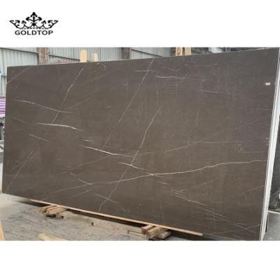Golden Brown Marble Vein Kitchen Countertops Island Worktop Table Tops Bathroom Vanity Wall Panels Natural Stone Tiles Marble Slabs