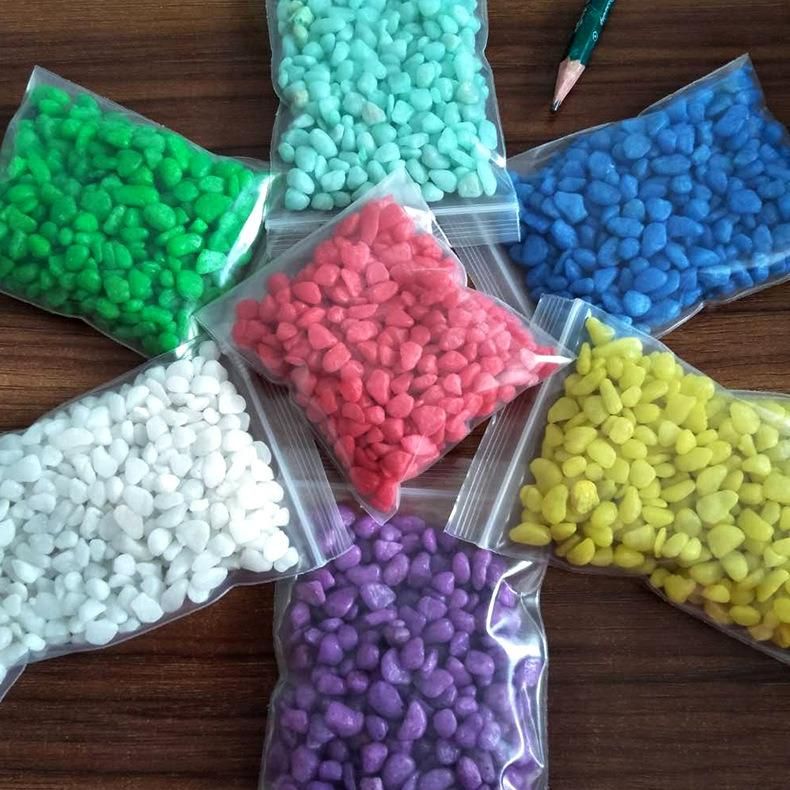 Red Dyed Colored Gravel Aquarium Painted Sands/Garden Decoration Gravel