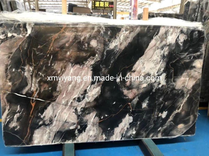 Popular Cheap Black Marble Sheet Countertop Worktop Solid Surface