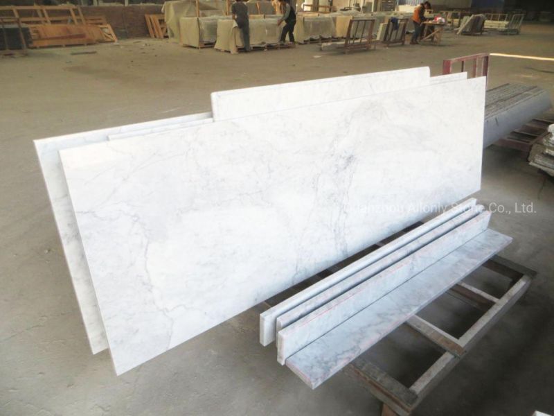 Wholesale Precut Cararra White Marble Kitchen Countertop Bathroom Vanity Top