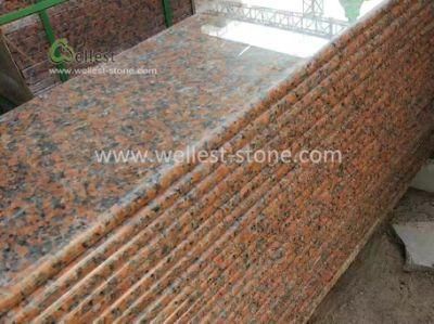 Factory Wholesale Maple Red Granite Staircase Bullnose, Granite Stair Treads and Risers