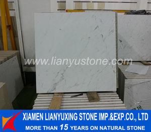 White Volakas Marble Tiles for Flooring Project