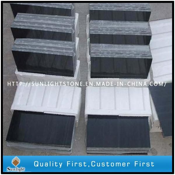 Cheap Polished China Black Wooden Vein Marble, Black Wood Marble