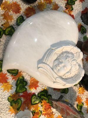 China Hunan White Marble Angel Heart
