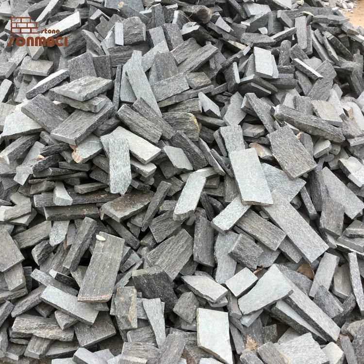 Home Decoration Black Random Slate Stacked Stone Veneer