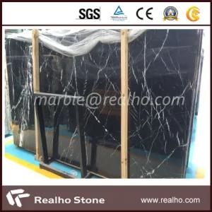 Polished Black Marquina/Nero Marquina Marble Slab for Countertop/Tile/Flooring